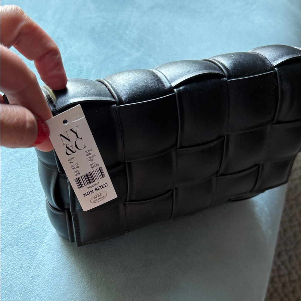 NY&C Black Woven purse.